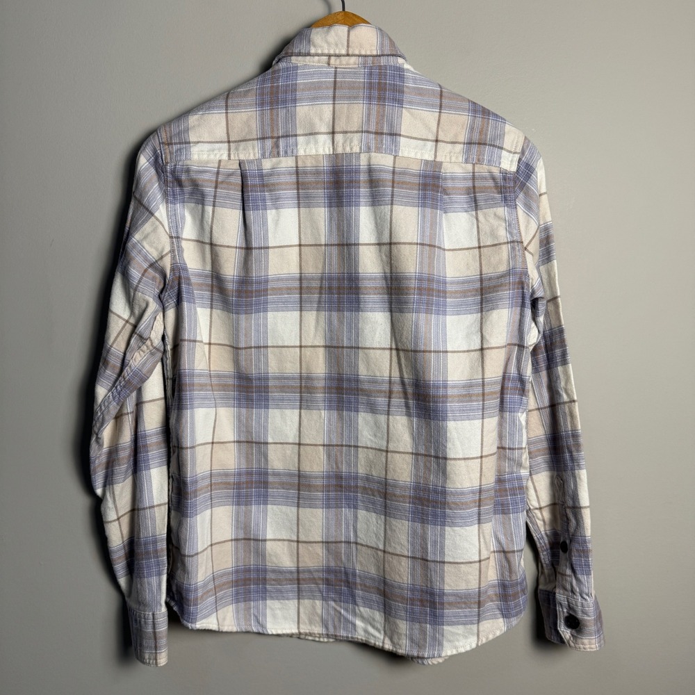 Tilley Plaid Flannel Shirt Women Small Button‎ Up Long Sleeve Organic Cotton - Picture 6 of 13
